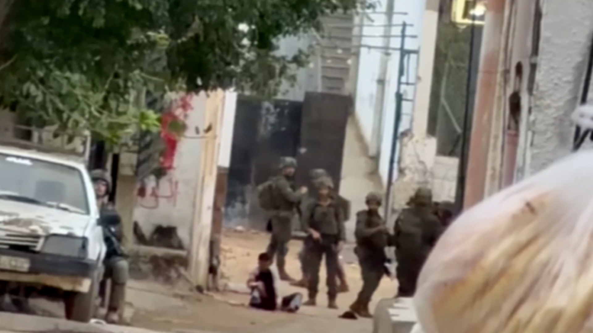 Video shows Palestinian child after shooting by Israeli forces
